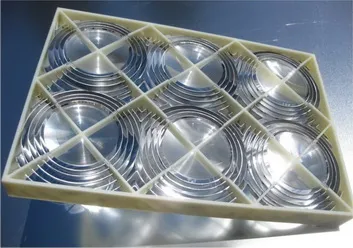 Flat-plate HCPV panel made of mini-RACs arranged in square parquets
